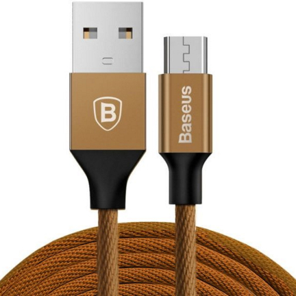 Кабель USB - MicroUSB / Baseus Yiven / 1M / Кофейный