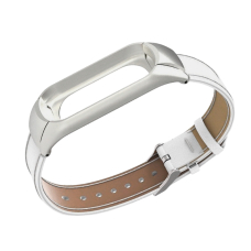 Ремешок для Mi Band 4 Leather Cell White