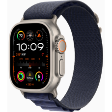 Apple Watch Ultra 2 (2024) 49mm Alpine Loop Navy / Natural Titanium Case