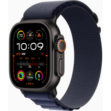 Apple Watch Ultra 2 (2024) 49mm Alpine Loop Navy / Black Titanium Case