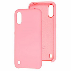 Чехол-накладка A01 Silicone Cover Light Pink