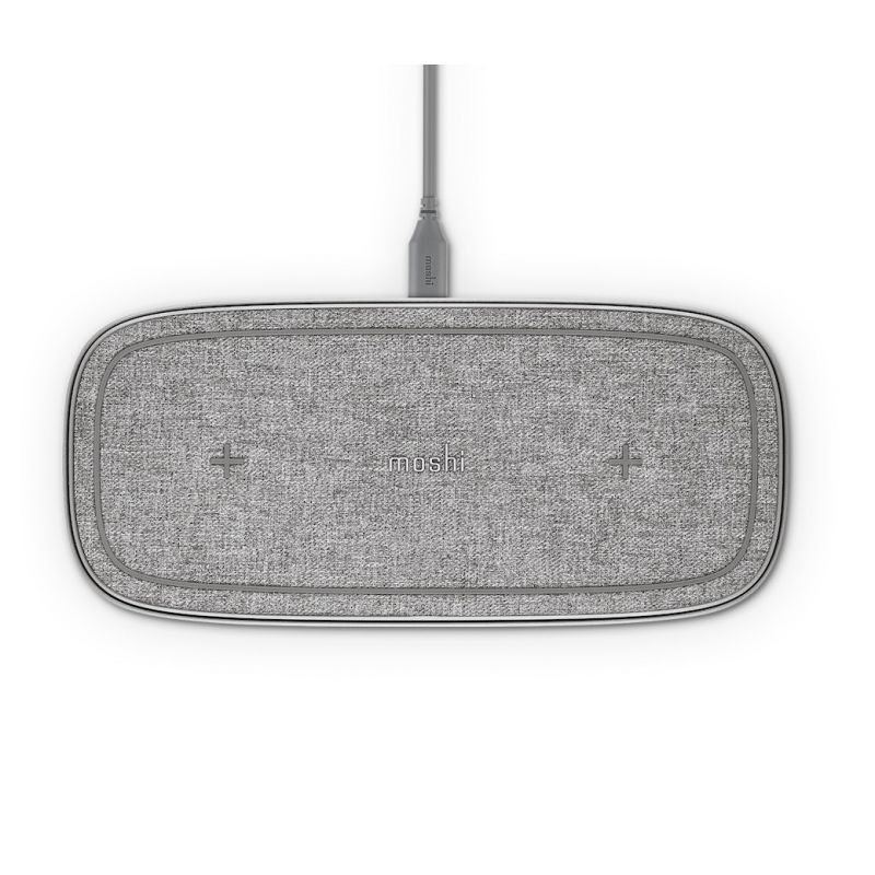 Беспроводное ЗУ Moshi Sette Q Dual Wireless Charging Pad Gray