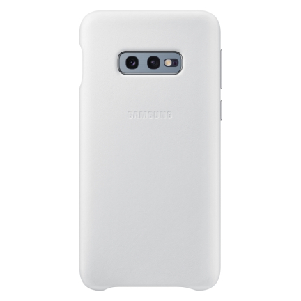 Чехол Galaxy S10e Leather Cover White White (Белый)