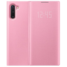 Чехол-книга Note 10 LED View Cover Pink