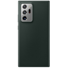 Чехол-накладка Galaxy Note 20 Ultra Leather Cover Green