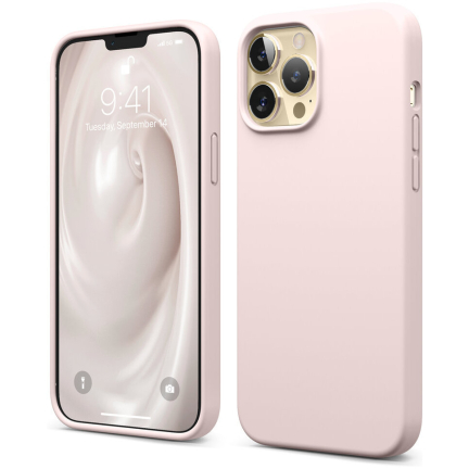 Чехол iPhone 13 Pro Max Elago Silicone Lovely Pink Pink (Розовый)