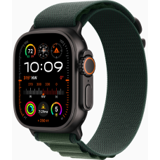 Apple Watch Ultra 2 (2024) 49mm Alpine Loop Dark Green / Black Titanium Case